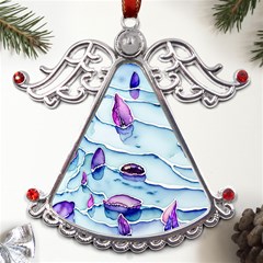 Water Tide Gemstone Metal Angel With Crystal Ornament by pakminggu