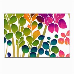 Plants Leaves Colorful Postcard 4 x 6  (pkg Of 10) by pakminggu