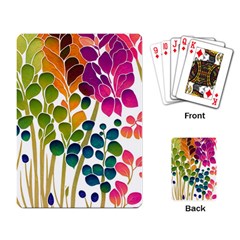 Plants Leaves Colorful Playing Cards Single Design (rectangle)