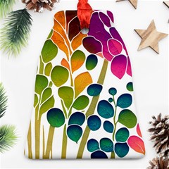 Plants Leaves Colorful Bell Ornament (two Sides) by pakminggu