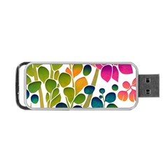 Plants Leaves Colorful Portable Usb Flash (two Sides) by pakminggu