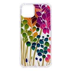 Plants Leaves Colorful Iphone 14 Plus Tpu Uv Print Case by pakminggu