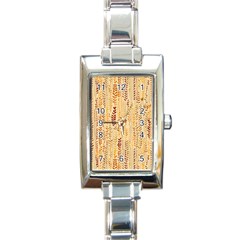 Autumn Nature Fall Rectangle Italian Charm Watch by pakminggu