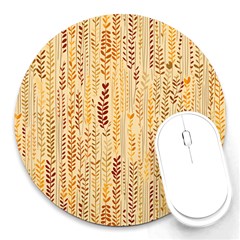 Autumn Nature Fall Round Mousepad by pakminggu