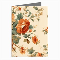 Flowers Leaves Swirl Plant Greeting Cards (Pkg of 8)