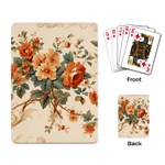 Flowers Leaves Swirl Plant Playing Cards Single Design (Rectangle) Back