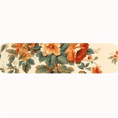 Flowers Leaves Swirl Plant Large Bar Mat