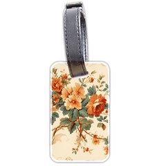 Flowers Leaves Swirl Plant Luggage Tag (two sides)