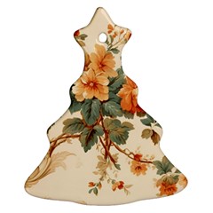 Flowers Leaves Swirl Plant Ornament (Christmas Tree) 