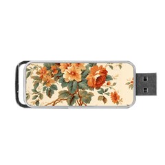 Flowers Leaves Swirl Plant Portable Usb Flash (two Sides) by pakminggu