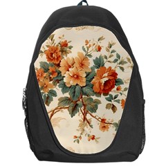 Flowers Leaves Swirl Plant Backpack Bag