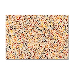 Autumn Leaves Pattern Sticker A4 (100 Pack) by pakminggu