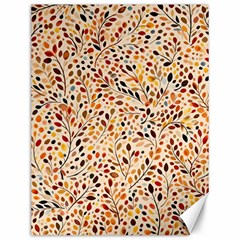 Autumn Leaves Pattern Canvas 12  X 16  by pakminggu