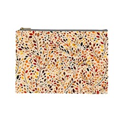 Autumn Leaves Pattern Cosmetic Bag (large) by pakminggu