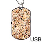 Autumn Leaves Pattern Dog Tag USB Flash (One Side) Front