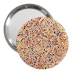 Autumn Leaves Pattern 3  Handbag Mirrors by pakminggu