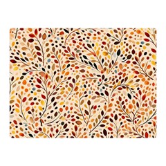 Autumn Leaves Pattern Two Sides Premium Plush Fleece Blanket (mini) by pakminggu