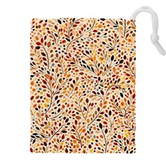 Autumn Leaves Pattern Drawstring Pouch (4xl) by pakminggu