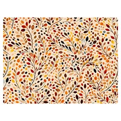 Autumn Leaves Pattern Two Sides Premium Plush Fleece Blanket (extra Small) by pakminggu