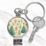 Christmas Tree Nail Clippers Key Chain Front