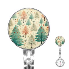 Christmas Tree Stainless Steel Nurses Watch by pakminggu