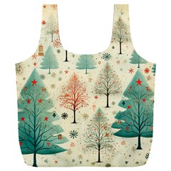 Christmas Tree Full Print Recycle Bag (xxl) by pakminggu