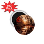 Trees Sunset Mist 1.75  Magnets (100 pack)  Front