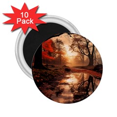 Trees Sunset Mist 2 25  Magnets (10 Pack)  by pakminggu