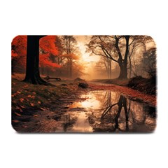 Trees Sunset Mist Plate Mats by pakminggu