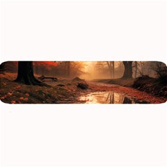 Trees Sunset Mist Large Bar Mat by pakminggu