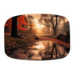 Trees Sunset Mist Mini Square Pill Box by pakminggu