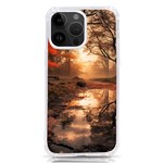 Trees Sunset Mist iPhone 14 Pro Max TPU UV Print Case Front