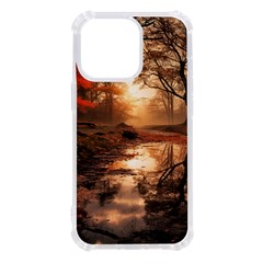 Trees Sunset Mist Iphone 13 Pro Tpu Uv Print Case