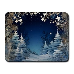 Christmas Night Winter Small Mousepad by pakminggu