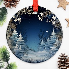 Christmas Night Winter Ornament (round) by pakminggu