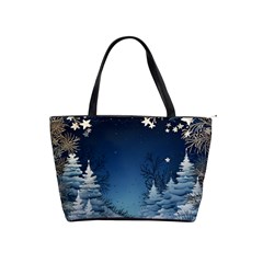 Christmas Night Winter Classic Shoulder Handbag by pakminggu