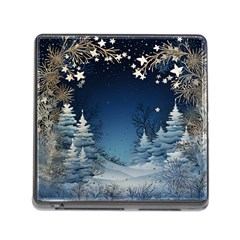 Christmas Night Winter Memory Card Reader (square 5 Slot) by pakminggu