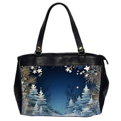 Christmas Night Winter Oversize Office Handbag (2 Sides) by pakminggu