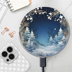 Christmas Night Winter Wireless Fast Charger(white) by pakminggu