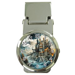 Castle Storm Sea Money Clip Watches by pakminggu