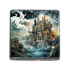 Castle Storm Sea Memory Card Reader (square 5 Slot) by pakminggu