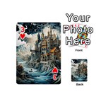 Castle Storm Sea Playing Cards 54 Designs (Mini) Front - Heart3