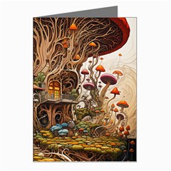 House Mushrooms Greeting Cards (pkg Of 8) by pakminggu