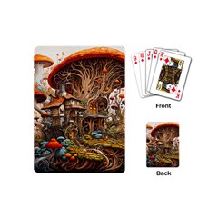 House Mushrooms Playing Cards Single Design (mini) by pakminggu