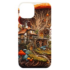 House Mushrooms Iphone 14 Black Uv Print Case by pakminggu