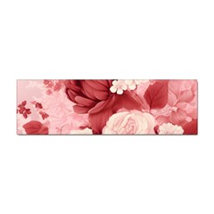 Red Pink Flower Petal Leaves Sticker Bumper (10 Pack) by pakminggu