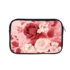 Red Pink Flower Petal Leaves Apple Macbook Pro 13  Zipper Case by pakminggu