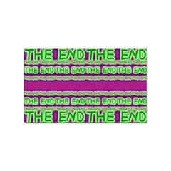 The End Pattern Sticker (rectangular) by pakminggu