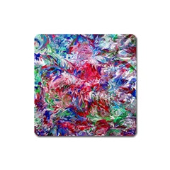 Flow Iv Square Magnet by kaleidomarblingart