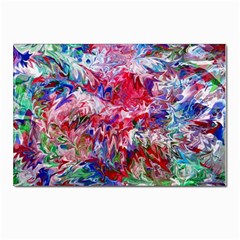 Flow Iv Postcard 4 x 6  (pkg Of 10) by kaleidomarblingart